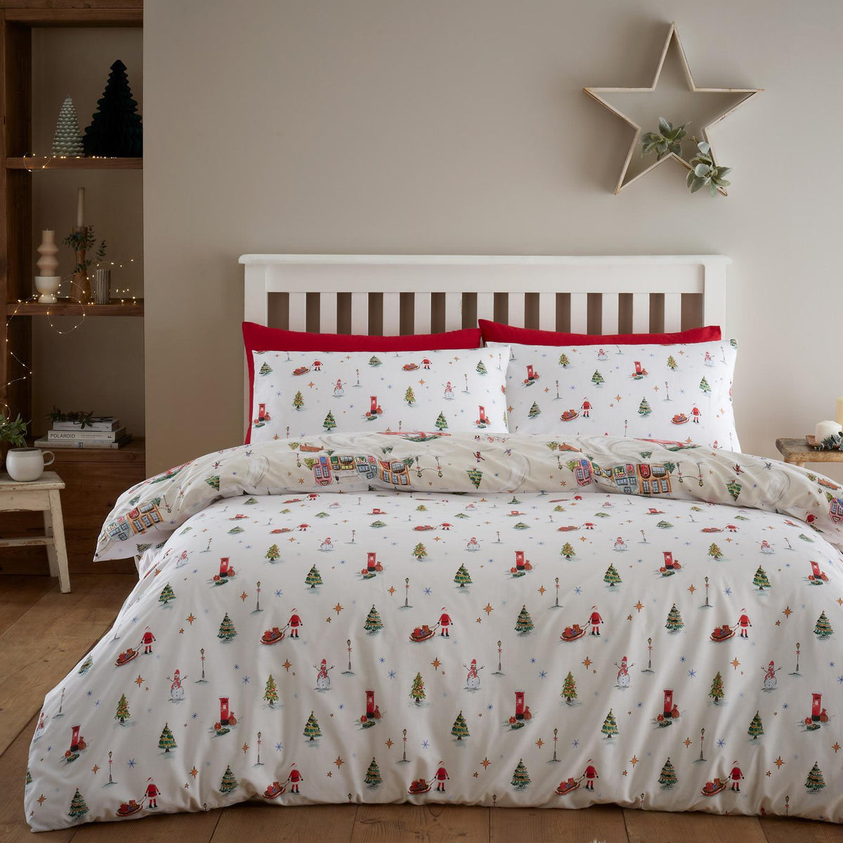 Buy the most recent Christmas Town Reversible Duvet Cover Set Catherine  Lansfield models at amazing prices